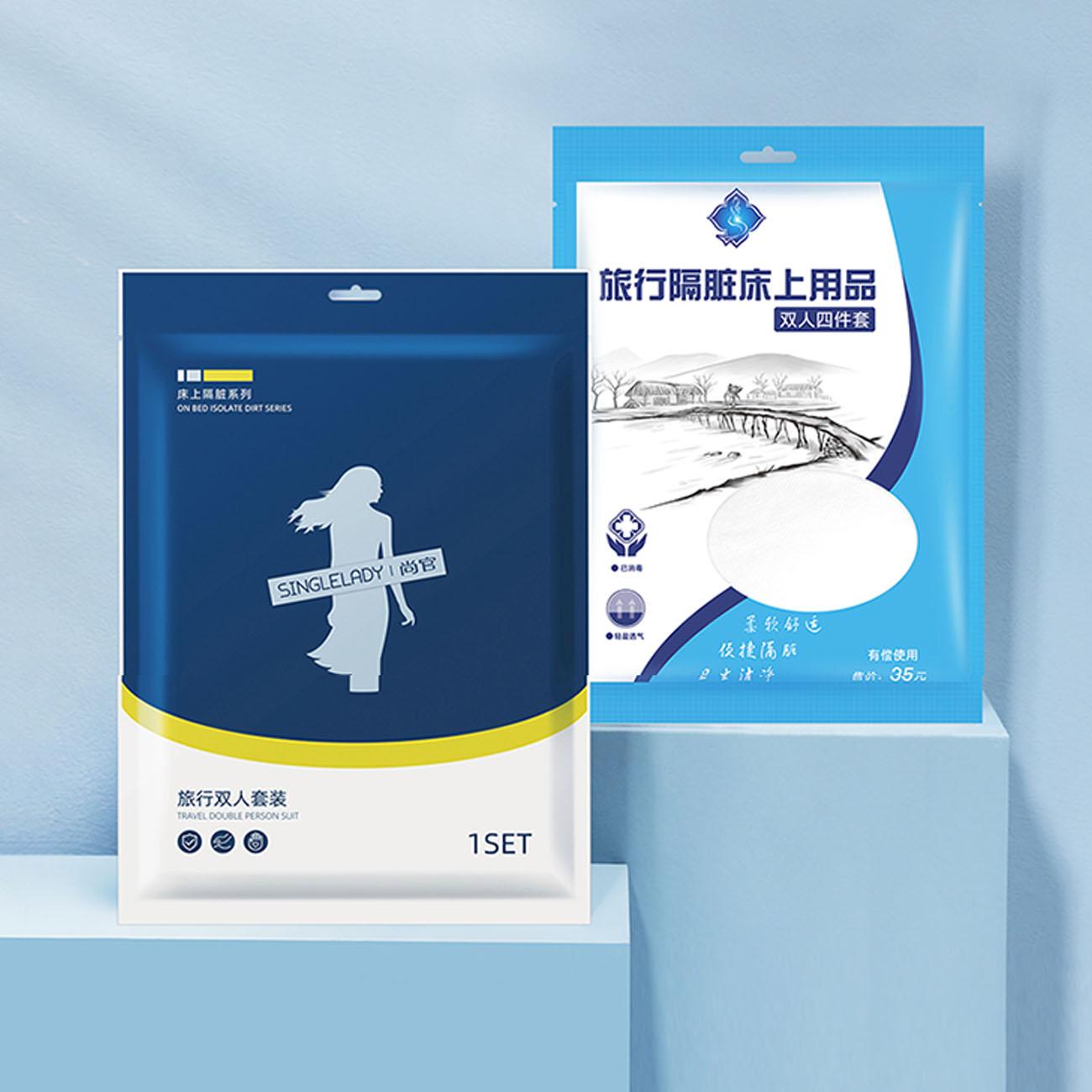 Bộ Ga Giường Du Lịch Bằng Vải Không Dệt Thoáng Khí Dùng Một Lần