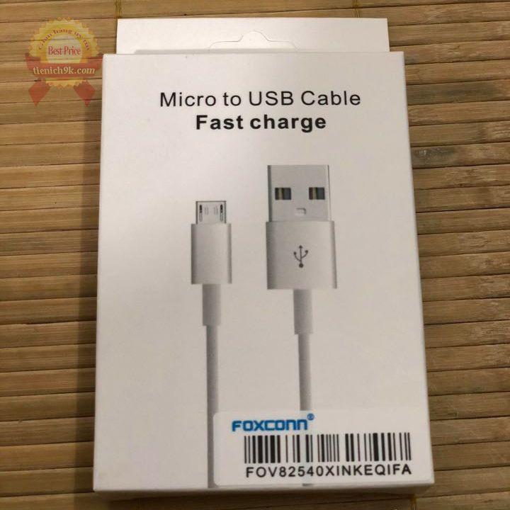 Dây Cáp sạc nhanh cho Type C iphone micro USB oppo lightning xiaomi điện thoại ipad Foxconn cao cấp – BH 12 tháng