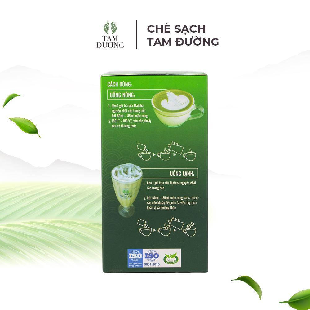 Trà Sữa Matcha Hòa Tan Chính Hiệu Tam Đường Hương Thơm Thuần Vị Trà, Ngọt Ngậy Của Sữa
