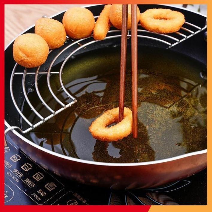 Vỉ gác chảo chiên rán dầu mỡ loại dày inox