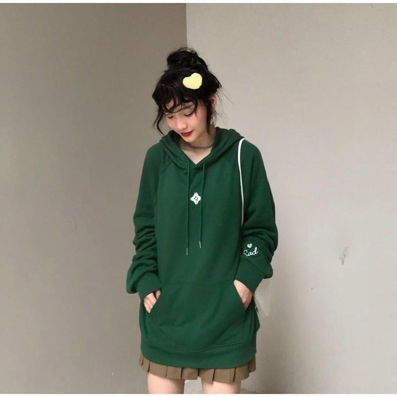 Áo hoodie nỉ bông in chữ nổi TOO YOUNG nam nữ unisex