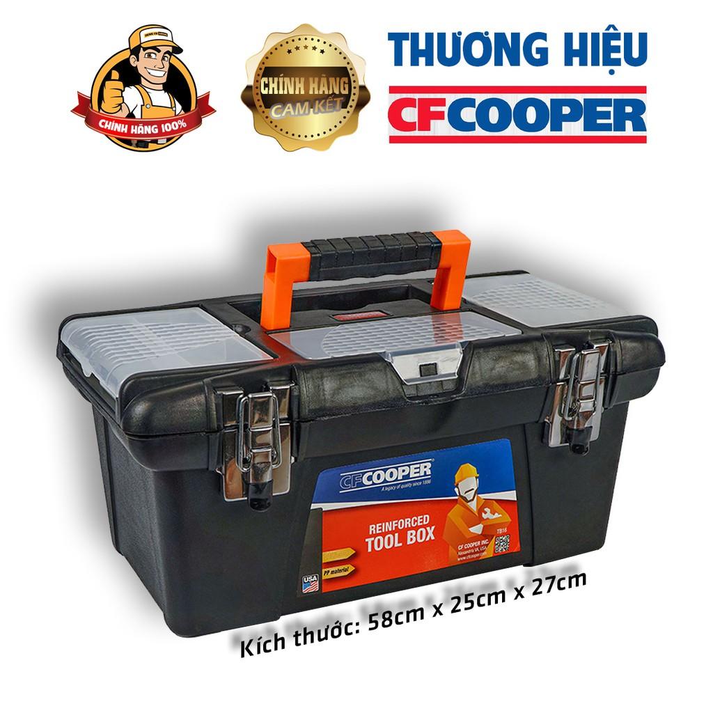 Thùng đồ nghề nhựa,Dụng cụ cầm tay,Hộp đựng 58 x 25 x 27cm 23in CFCooper