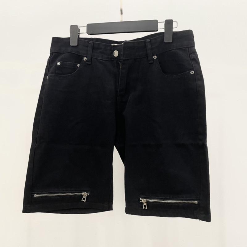 Quần Short Jeans Nam , Quần Đùi Nam Chất Jeans Màu Xanh Đá - Màu Đen - Peaceout Studios