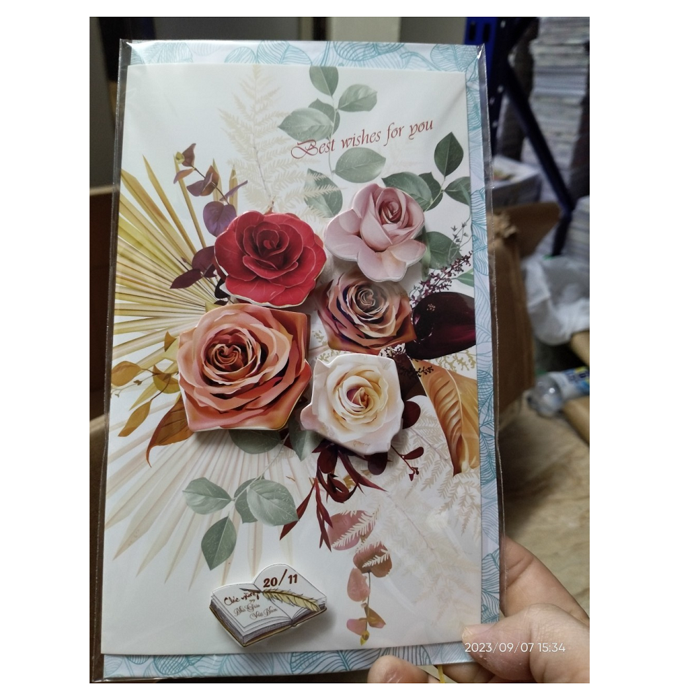 Combo 5 Thiếp 20/11 in nổi 3D loại to