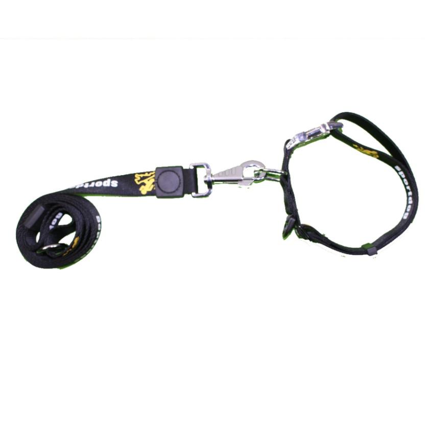 Dây dắt vòng cổ màu đỏ hoặc đen chốt bấm kim loại bản 2.5cm cho chó vừa và lớn :gsd,malinois,rottweiler,v.v...