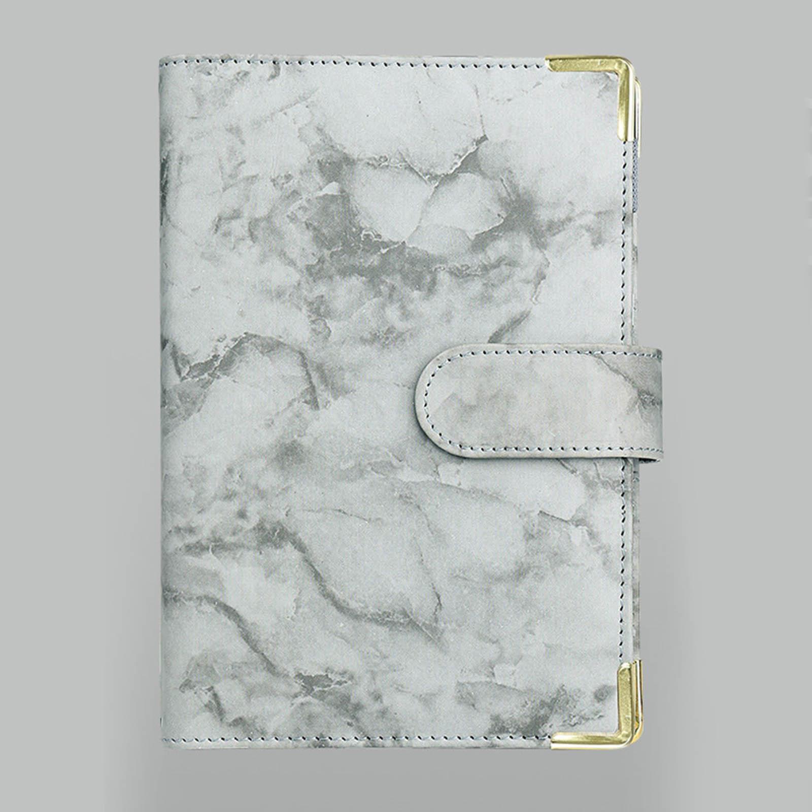 Notebook Binder with Label Sticker Label Binder Pockets Zipper Bag 6 Ring Binder Cover Loose Leaf Binder Cash Budget Sheet Money Organizer