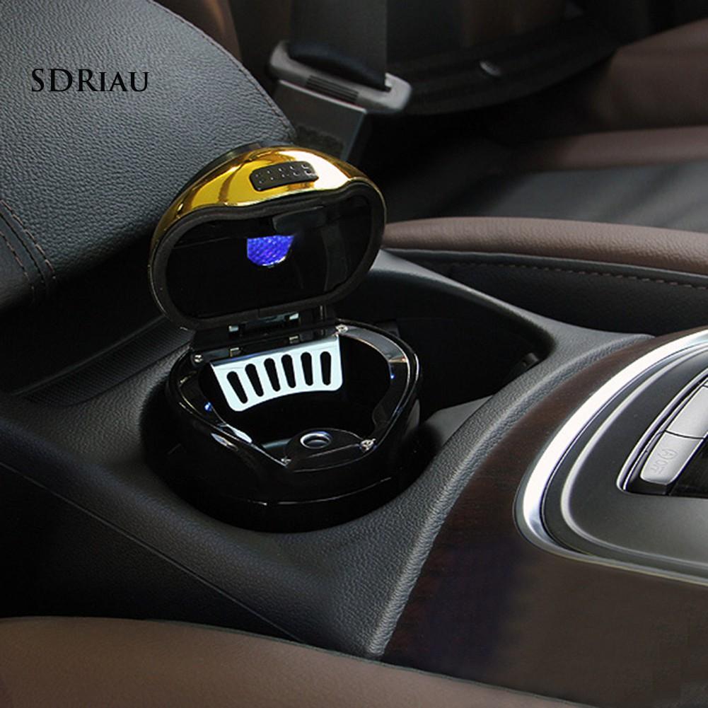Gạt Tàn Thuốc Có Đèn Led Năng Lượng Mặt Trời Cho Xe Hơi