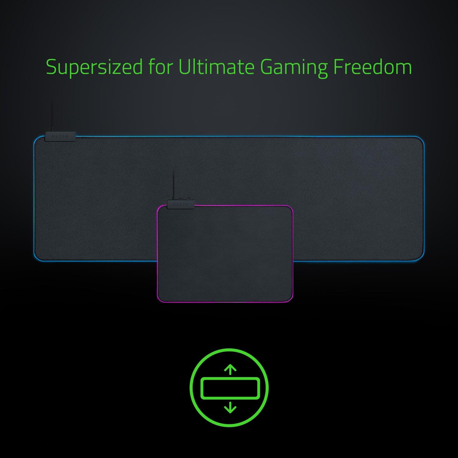 Tấm lót chuột Razer Goliathus Chroma - Black (Hàng chính hãng)