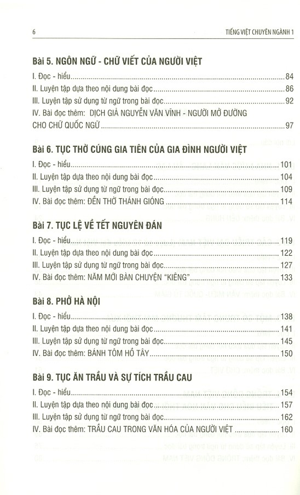 Tiếng Việt Chuyên Ngành 1: Văn Hóa - Lịch Sử (Giáo Trình Dành Cho Cử Nhân Ngành Việt Nam Học)