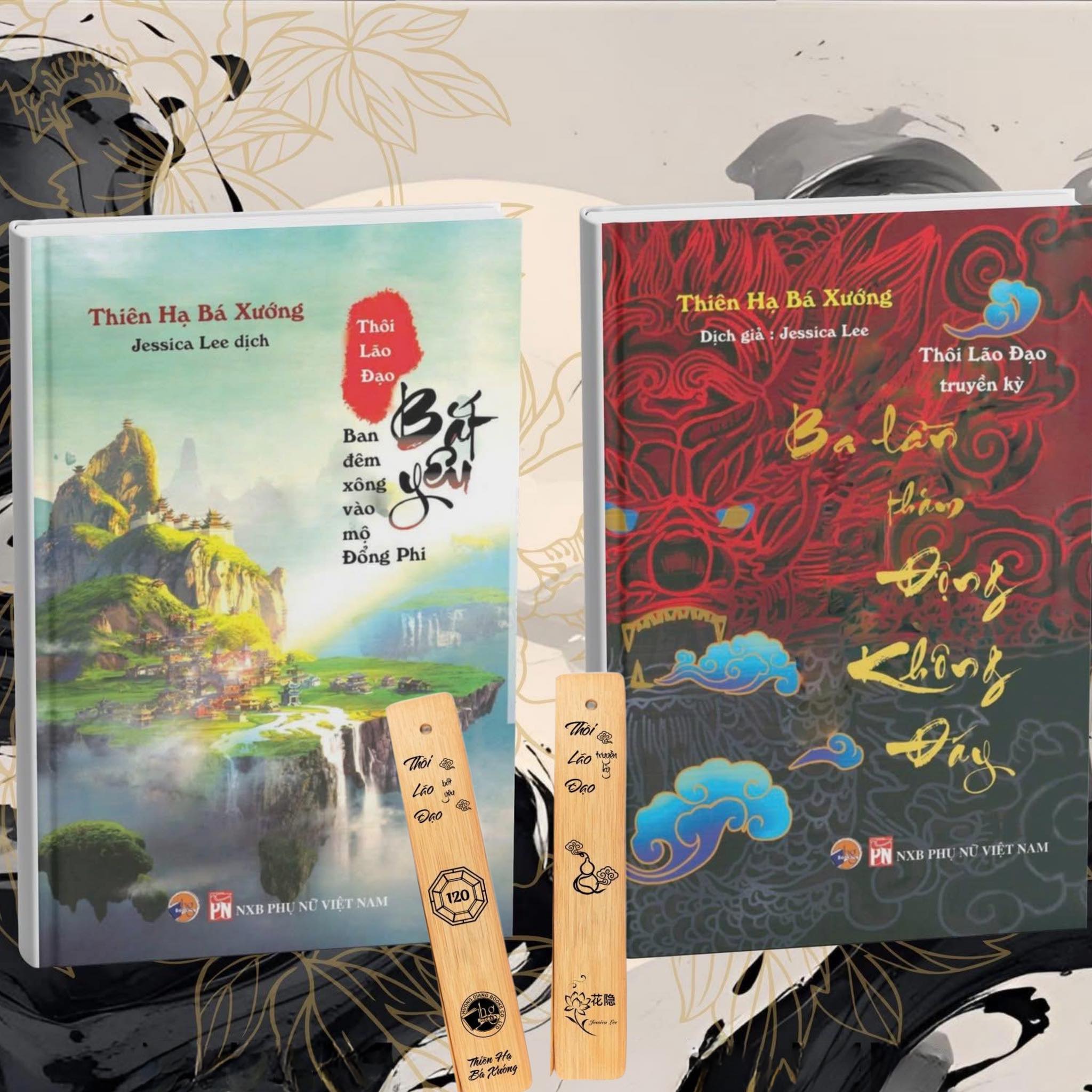 Combo bộ sách Thôi Lão Đạo bìa cứng + Bupmark gỗ + TuaRua+ 1bo bupmark giấy