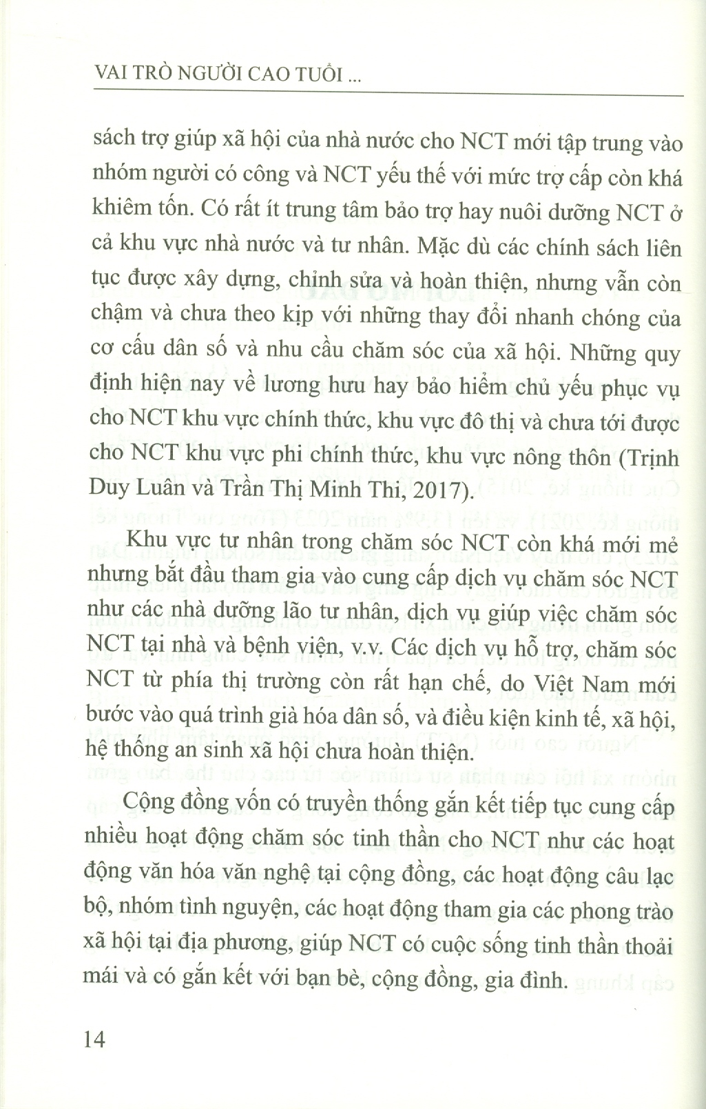 Vai Trò Người Cao Tuổi Trong Xã Hội Việt Nam Đang Già Hóa (Sách chuyên khảo) - PGS. TS. Trần Thị Minh Thi, ThS. Nguyễn Hà Đông, ThS. Lỗ Việt Phương