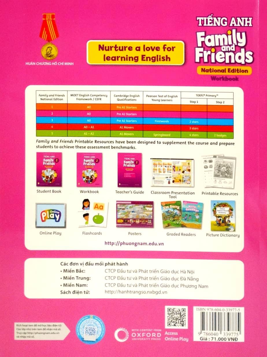 Tiếng Anh 2 - Family And Friends (National Edition) - Workbook