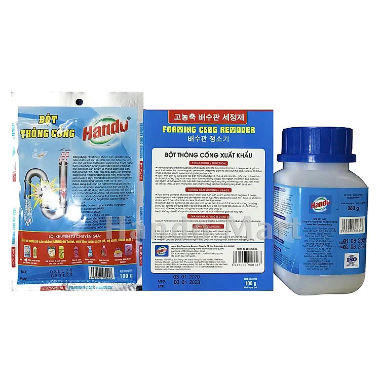 Bột thông cống Hando 100g nội địa