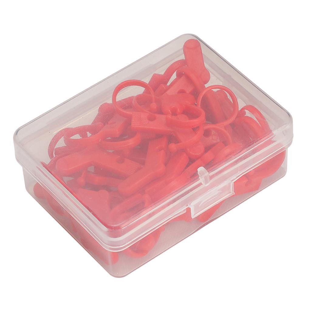 50pcs Heart Knitting Crochet Stitch Markers Holder