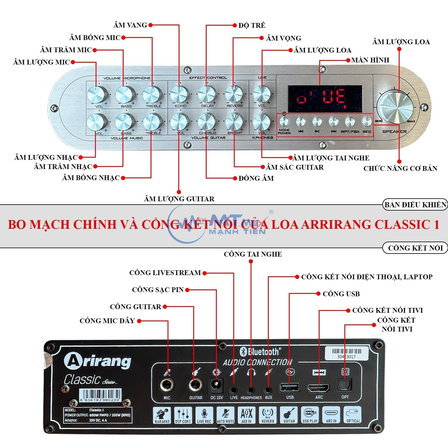 Loa xách tay Arirang Classic 1 - 3 Loa 3 Đường Tiếng, Đỉnh Cao Âm Thanh Thế Hệ Mới, Tặng Kèm 2 Micro Cao Cấp Nâng Giọng, Bảo Hành Lên Đến 12 Tháng. HÀNG CHÍNH HÃNG