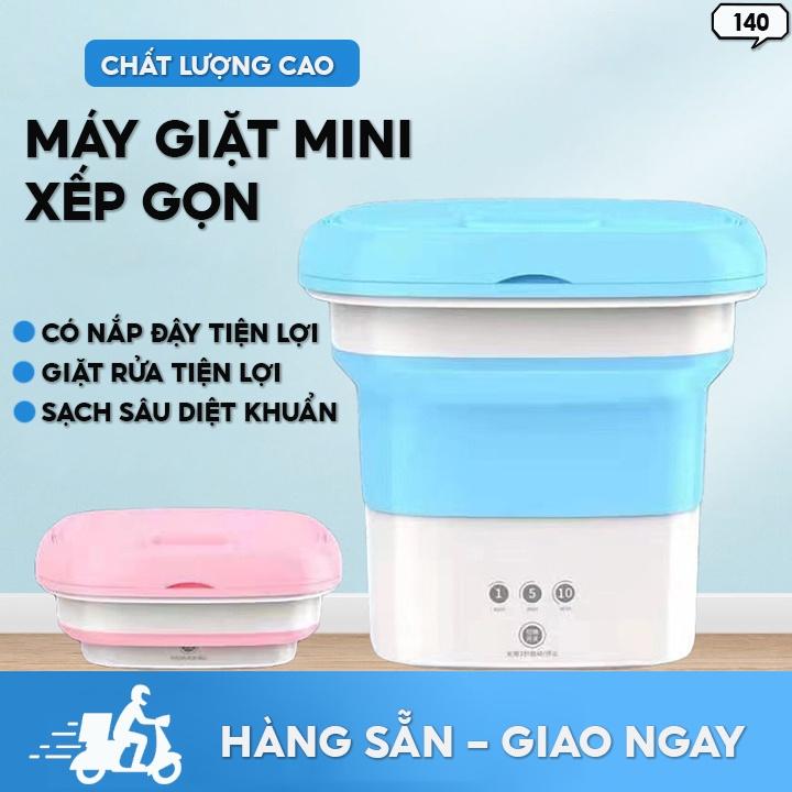 Máy Giặt Mini Gấp Gọn Diệt Sạch Vi Khuẩn Với Công Suất Mạnh Có Lối Thoát Nước Thông Minh Đa Năng 140