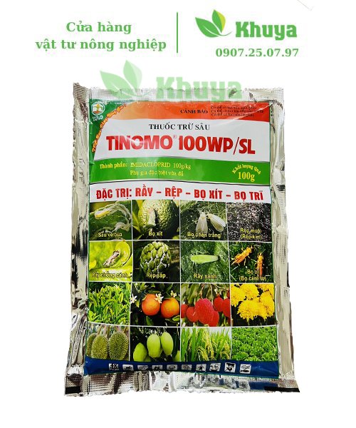 Thuốc trừ sâu Tinomo 100WP/SL 100g Đặc trừ Rầy-Rệp-Bọ xít-Bọ trĩ