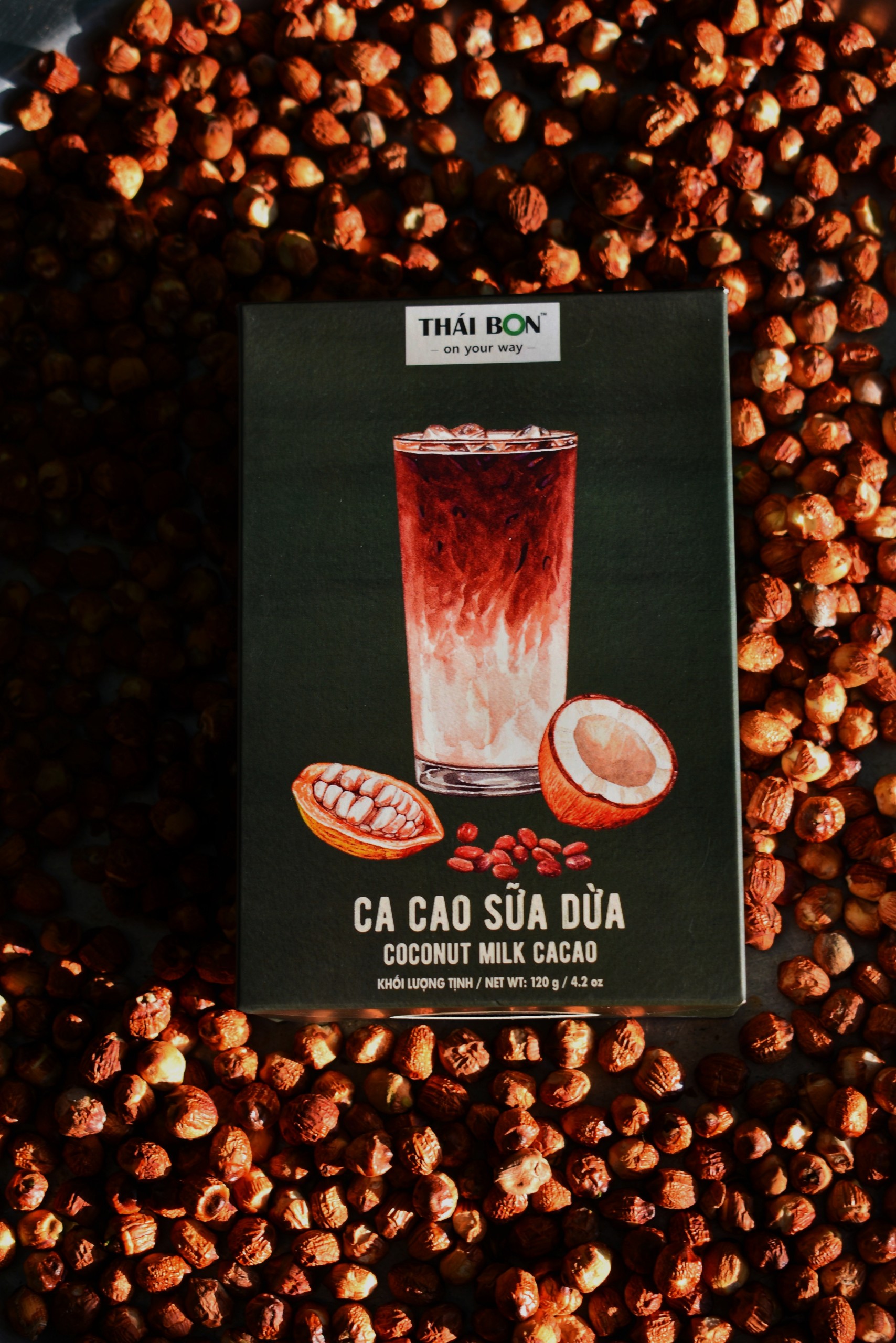 Ca cao sữa dừa hộp 250g - Bột Ca cao Thái Bon