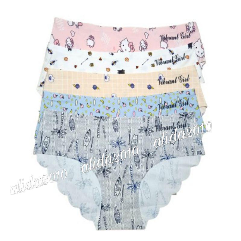 Combo5 quần lót Nữ, Quần Su Đúc Điều Hòa Hình Siêu Cute Ngộ Nghĩnh