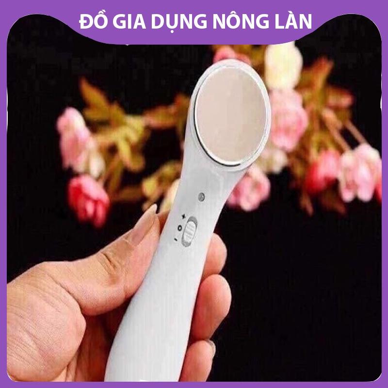 Máy massage mặt ion nhiệt làm sạch chăm sóc massage mặt cầm tay mini đa năng