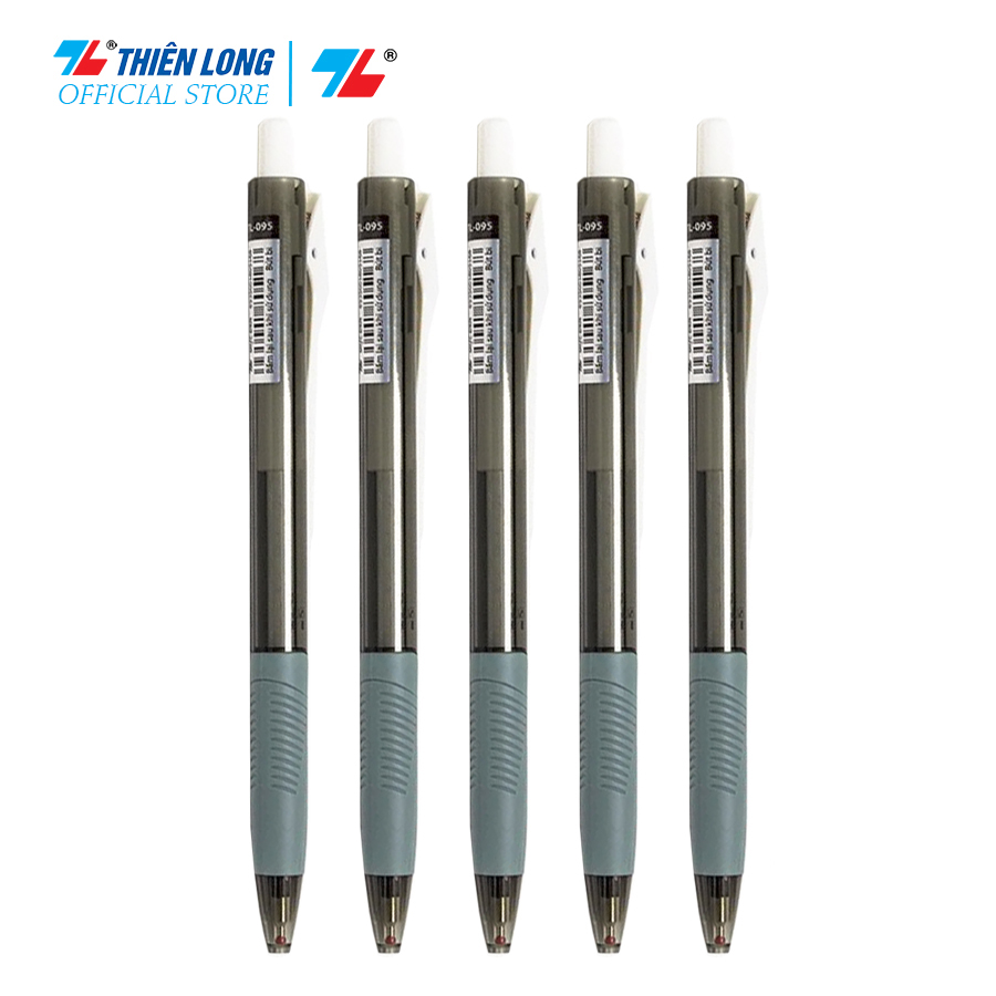 Combo 5-10-20 Bút Bi Thiên Long TL-095 - Tự động thu ngòi khi cài vào túi áo