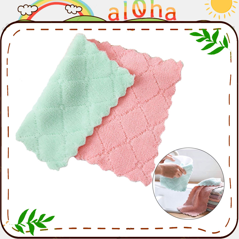 Giẻ lau bếp, bát đĩa, bàn ghế... - khăn lau đa năng siêu thấm giao màu ngẫu nhiên - al0ha Shop