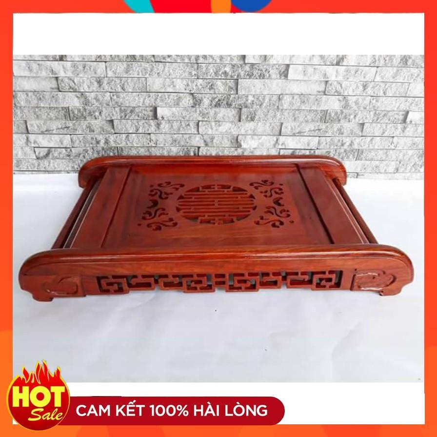 ) Khay Trà Cuốn Thư Gỗ Hương Hàng đẹp KT :47X27 cm