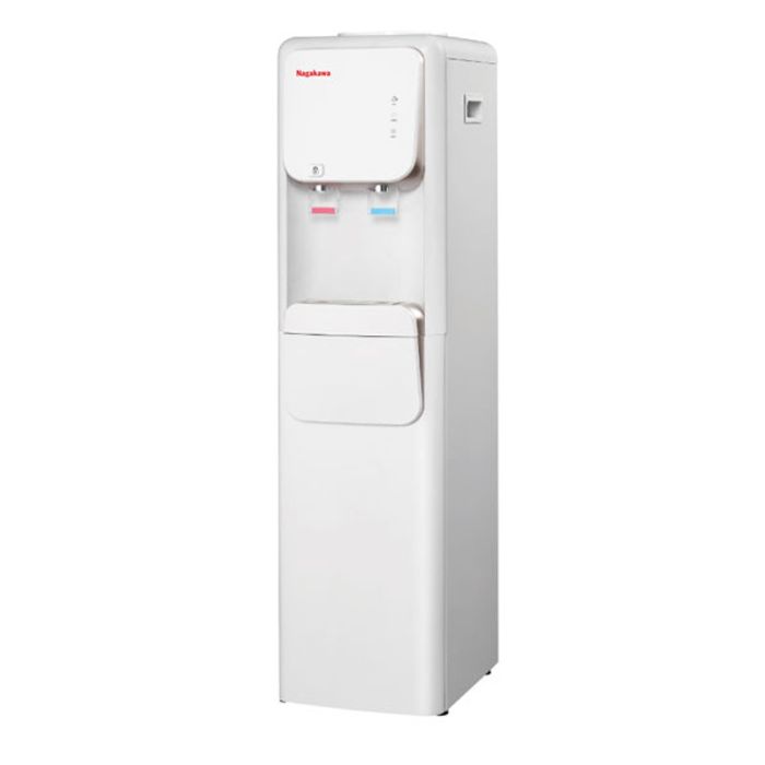 Cây nước nóng lạnh Nagakawa NAG1104 công nghệ làm lạnh Block, khóa trẻ em, khoang chứa đồ có chức năng làm lạnh để chứa ly và các loại thực phẩm - Hàng nhập khẩu