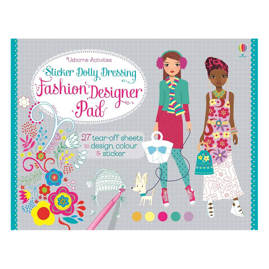 Usborne Sticker Dolly Dressing Fashion Designer Pad