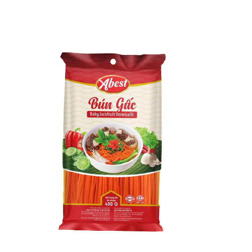 Bún gấc ABEST / Khối lượng 400G / Bún khô hữu cơ /Làm từ gấc nếp  cao bằng