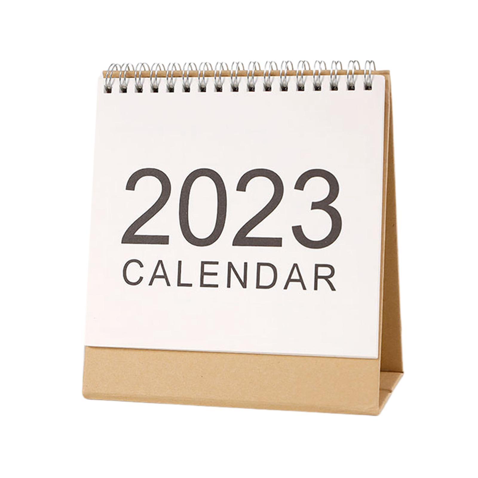 2Pcs Schedule Planner Sheet ,Monthly 2023 Desk Calendar for Desktop