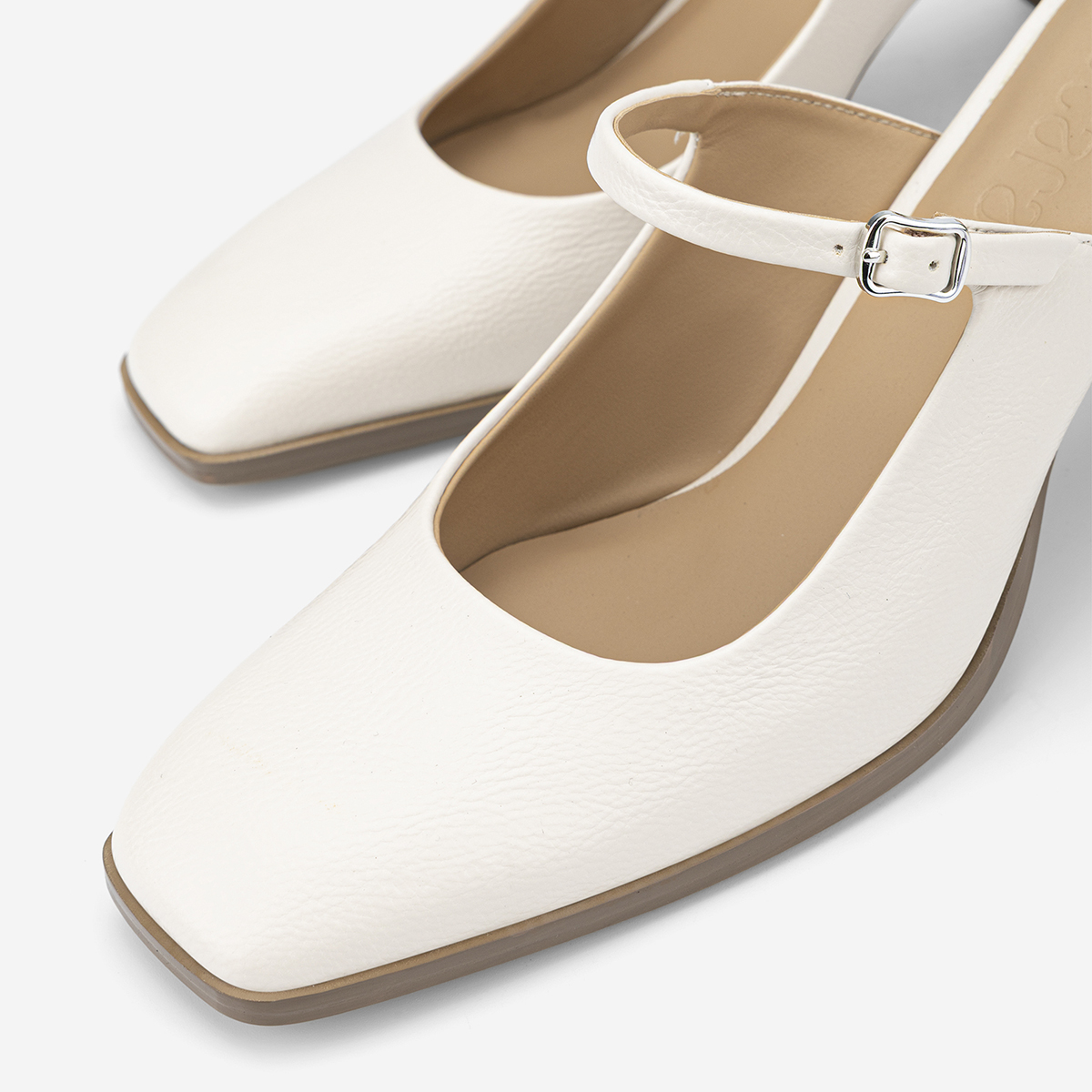 Vascara Guốc Mules Mary Janes Block Heel - GNN 0222