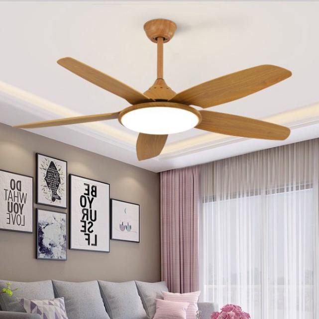 Đèn quạt XUHAO LED 3 chế độ ánh sáng động cơ đồng chuẩn xịn 100% - có điều khiển từ xa hiện đại