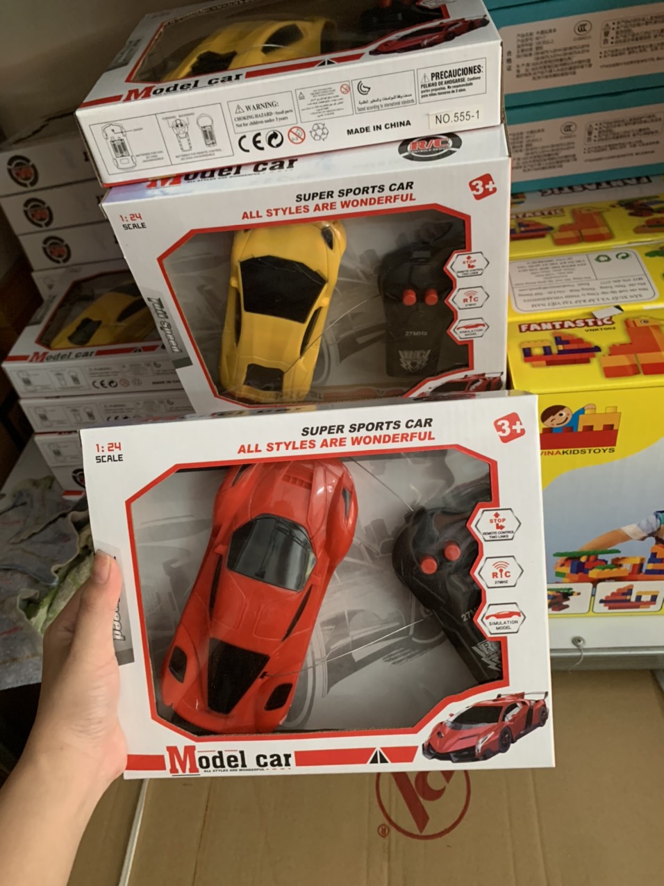 Bộ đồ chơi xe ô tô điều khiển từ xa loại nhỏ rẻ