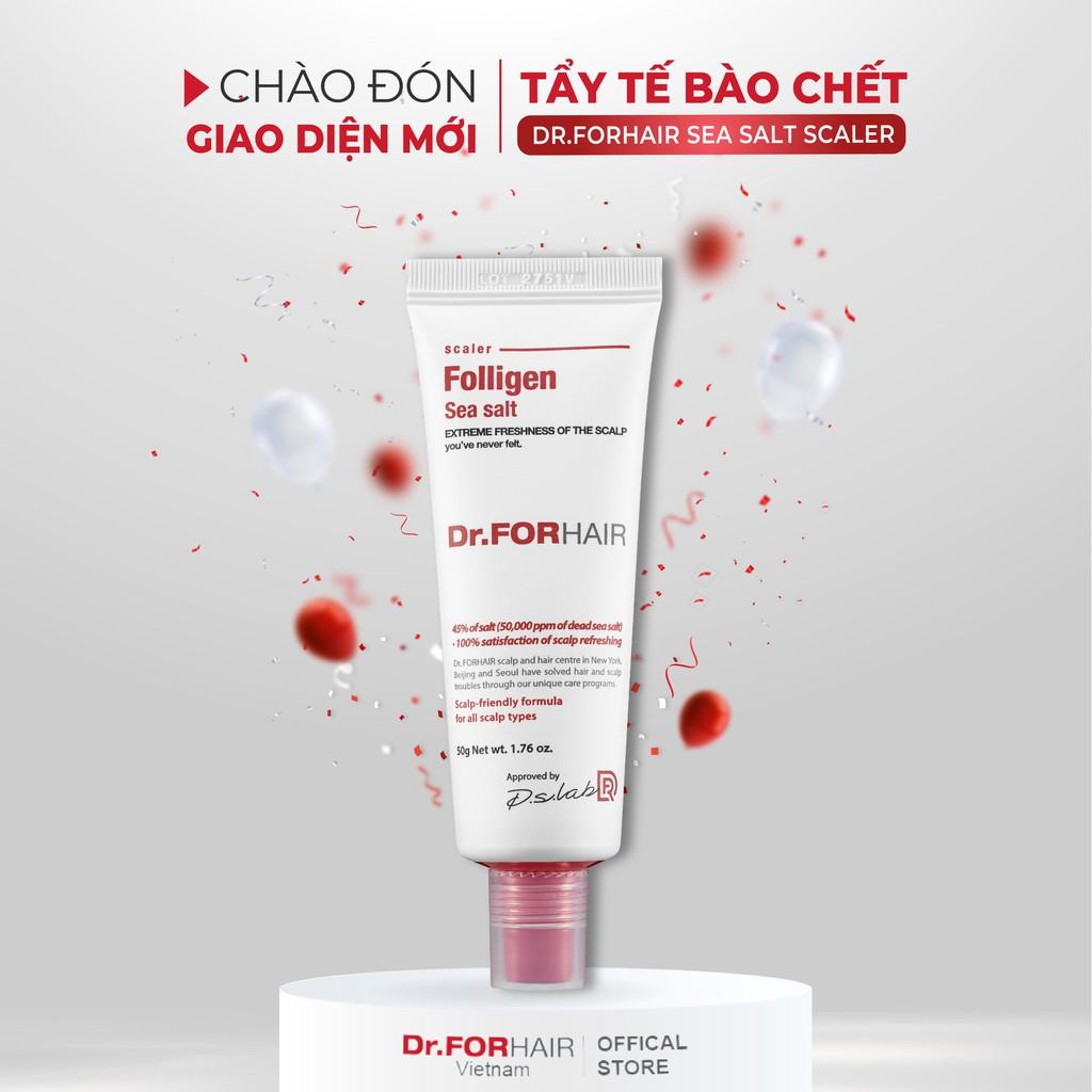 Bộ mini chăm sóc tóc, GIẢM GÀU và MỌC TÓC của Dr.FORHAIR Folligen Plus x Tonic x Sea Salt Scaler