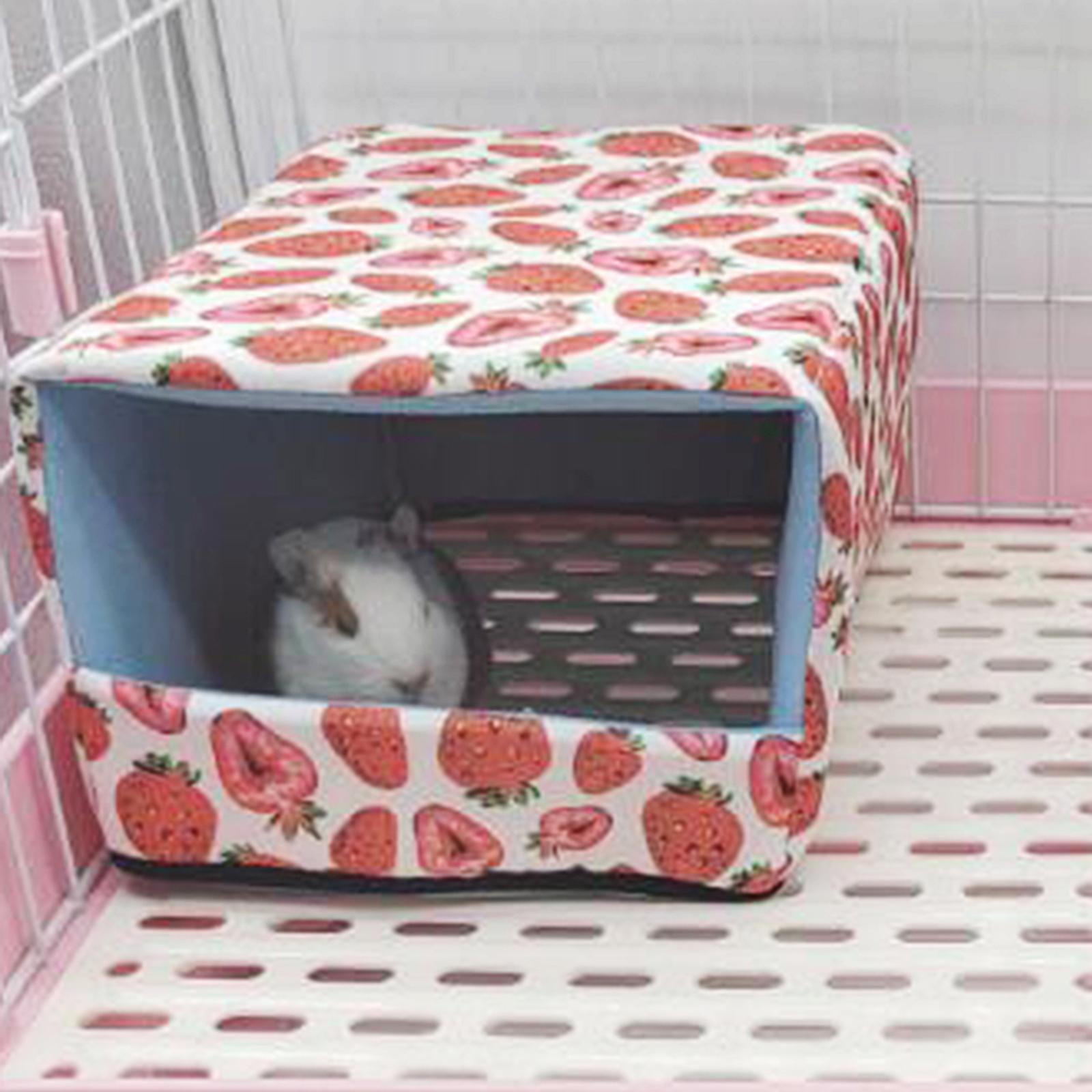 Bottomless  Cage Hideout Hamster House for Small Animals, Chinchilla, Rat