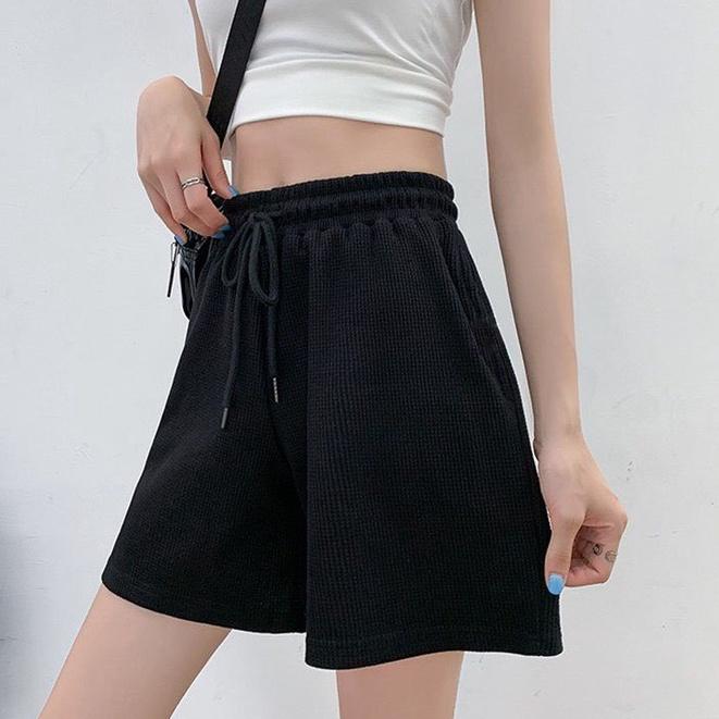 Quần shorts cạp cao chất liệu cotton, quần dây rút mẫu mới nhất_32