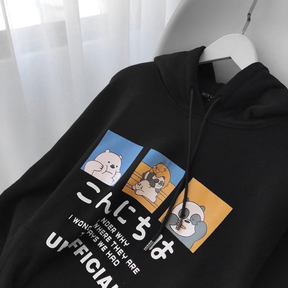 Áo Hoodie Nỉ - Áo Khoác Nỉ Nam Nữ Unisex Tay Phồng UNOFFICIAL Tay Phòng 3 Màu