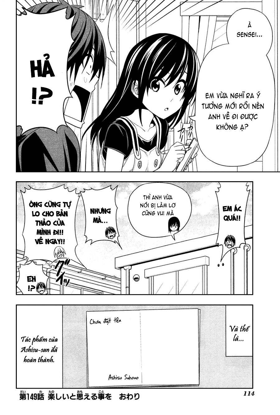 tác giả manga và cô phụ tá chapter 154 16