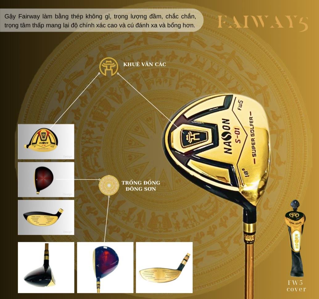 Gậy Driver - Trống đồng đông sơn | Nason Golf