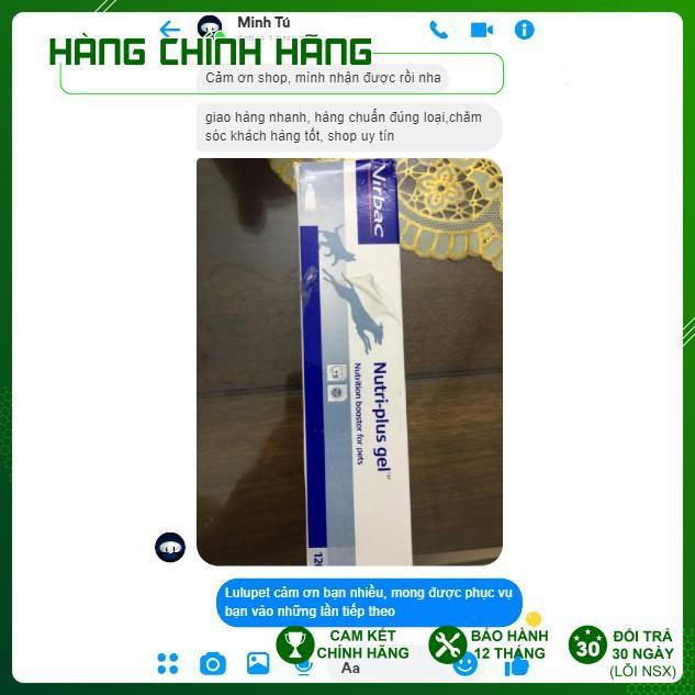 Gel dinh dưỡng dành cho chó mèo Nutri Plus Gel Virbac/ Thức Ăn Thú Cưng