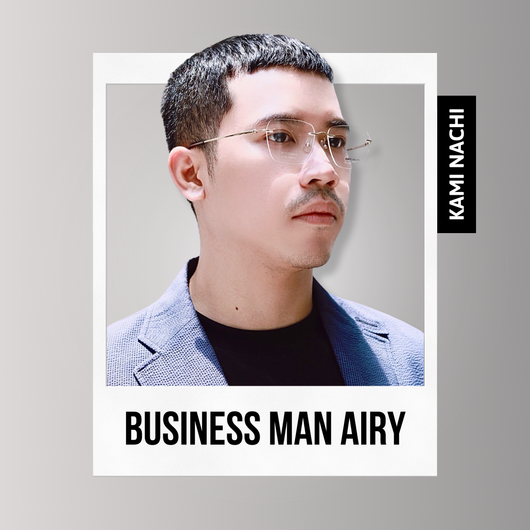 Gọng kính The Business Man phiên bản Airy chất liệu Titanium mạ Ion KAMI NACHI mã S130