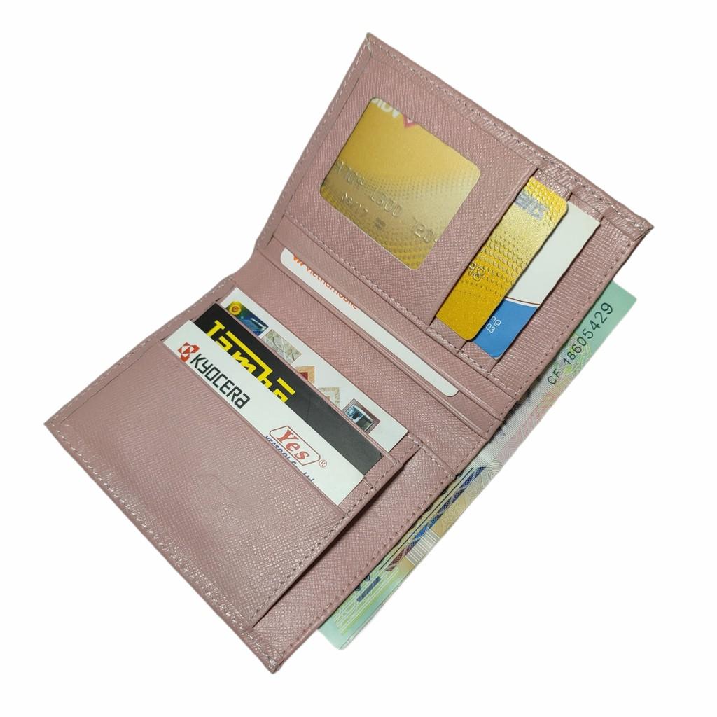 Ví Nữ Kiểu Đứng DA BÒ THẬT 100% Bóp nữ kiểu đứng,da bò thật Saffiano,kiểu dáng đẹp,tiện dụng,siêu bền.