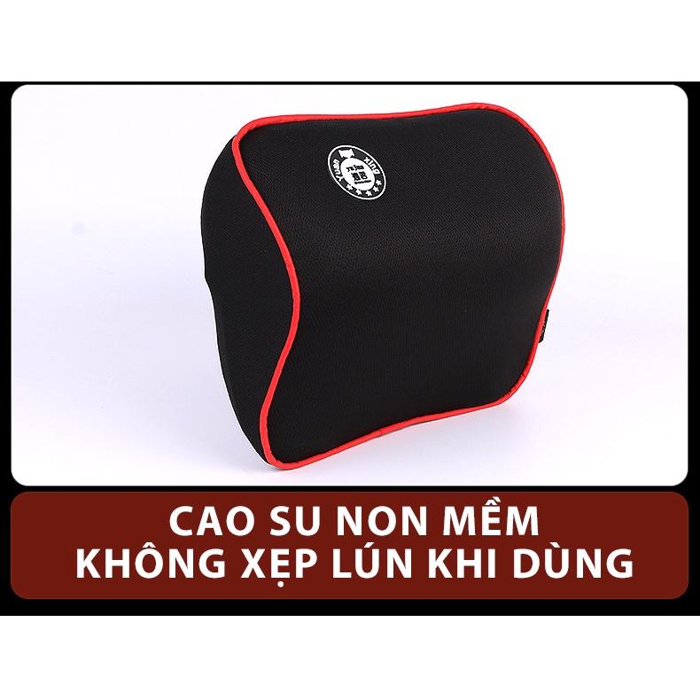 Gối Tựa Cổ Tựa Lưng Ghế Ngồi Xe Ô Tô - Gối Dựa Ghế Văn Phòng Chất Liệu Cao Su Non Cao Cấp