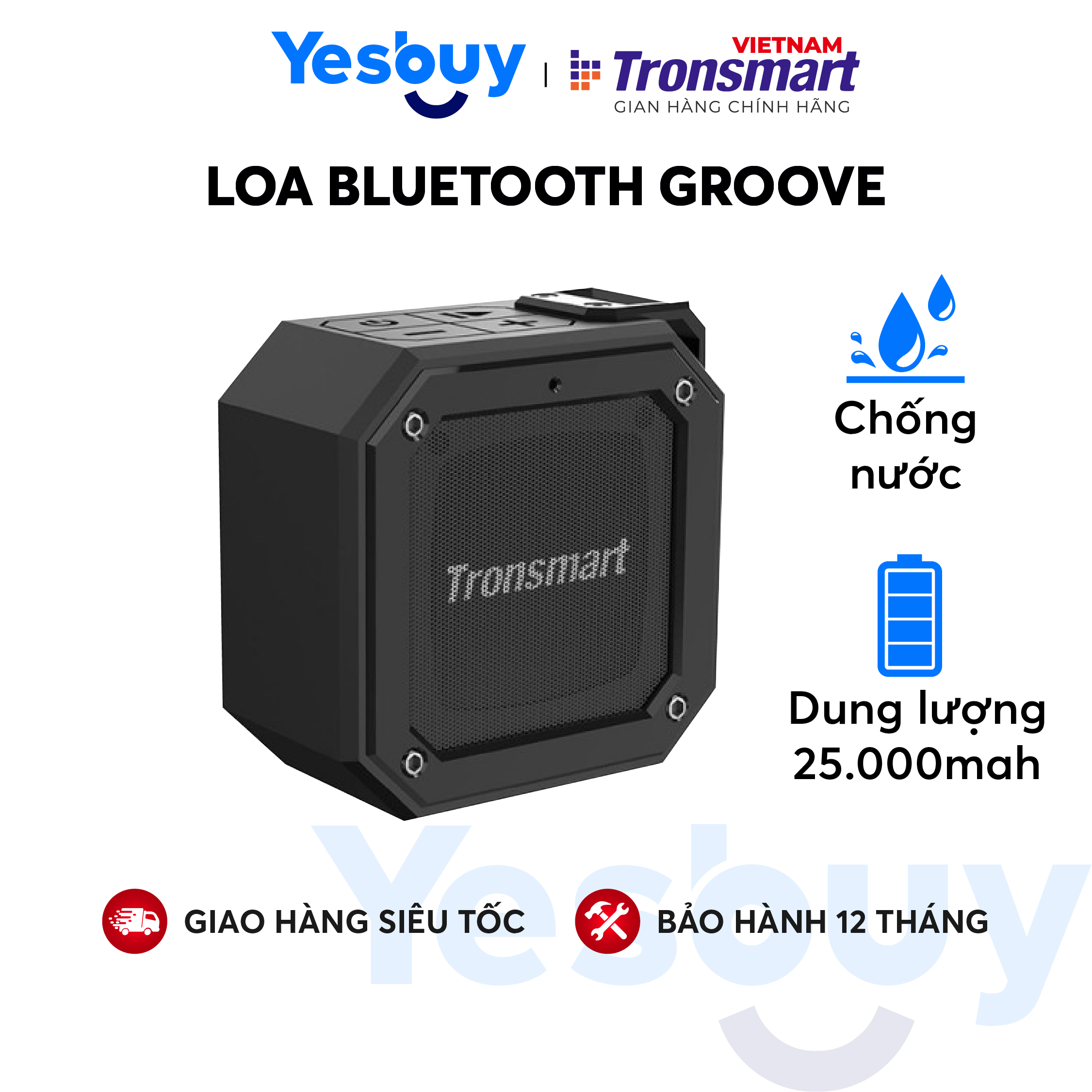 Loa Bluetooth Tronsmart Element Groove 10W - Hàng Chính Hãng