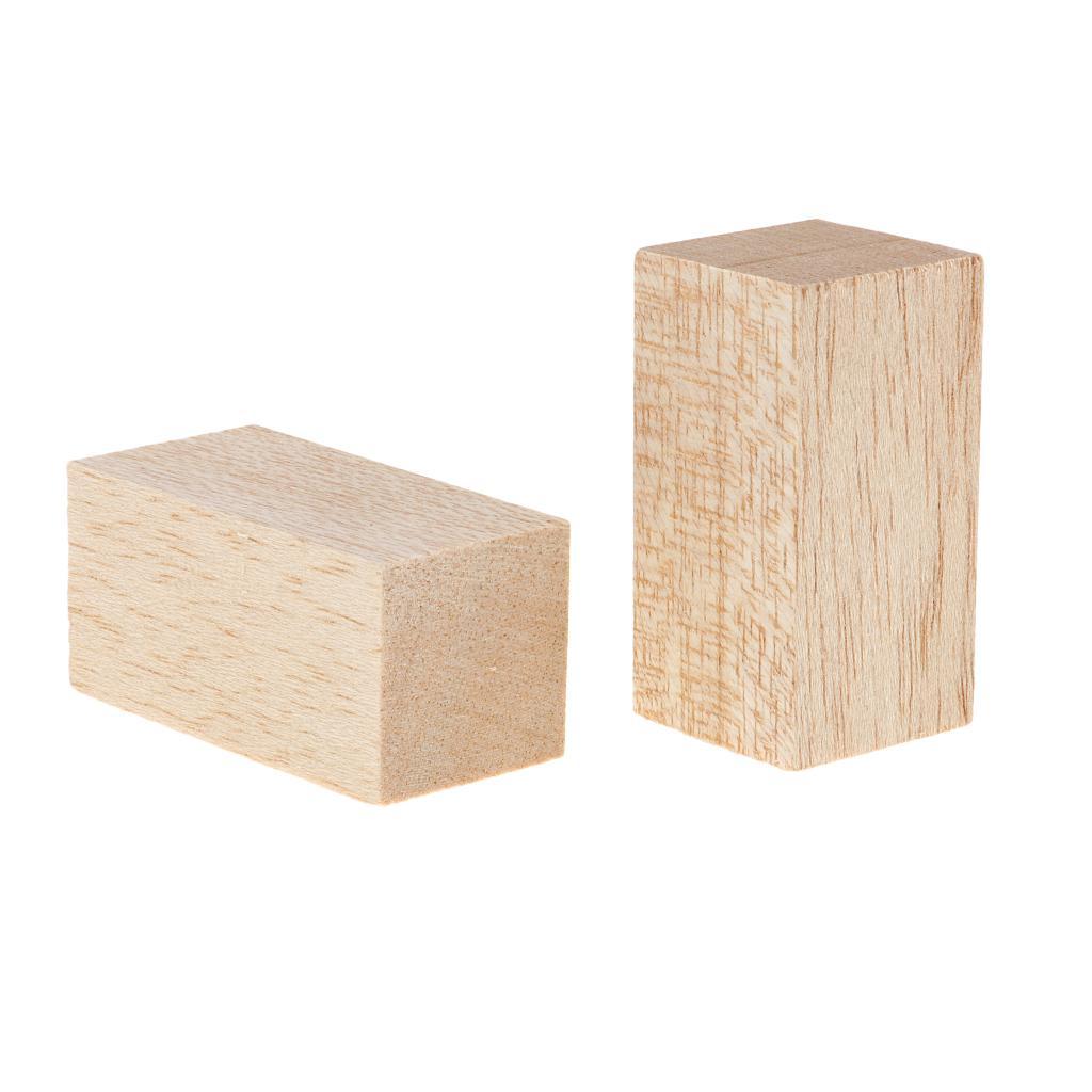 25 Pieces Handmade Mini Cube Wooden Blocks Building Blocks for Crafts Or Children's Toys