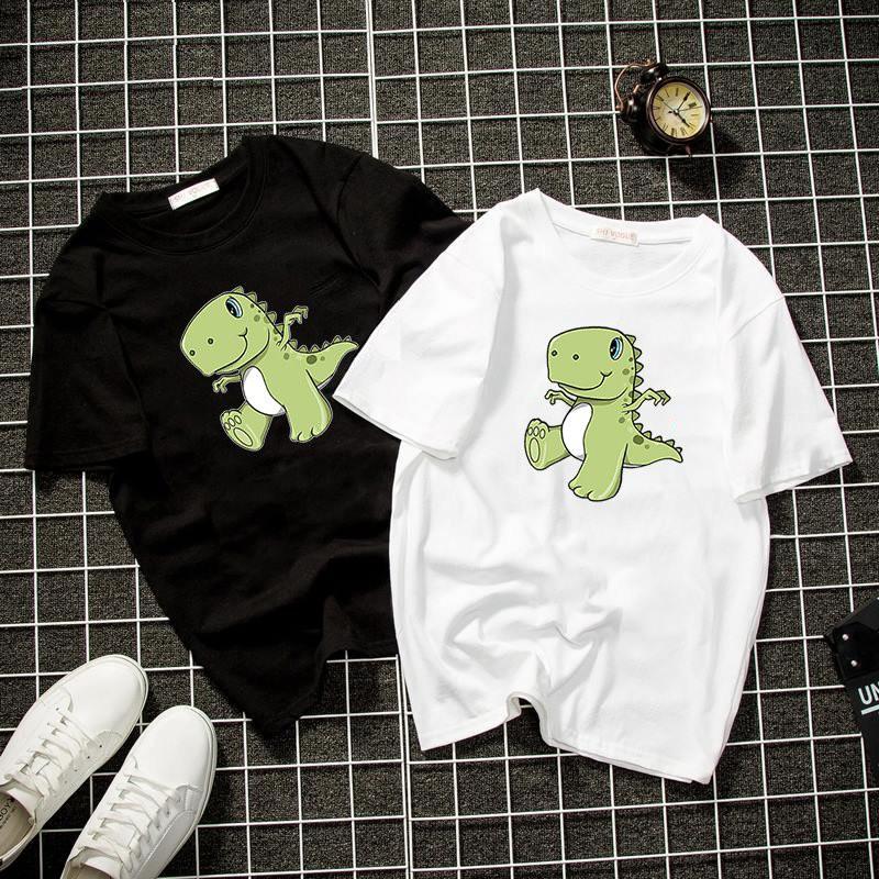 Áo thun unisex form rộng khủng long T Rex vải dày mịn 2019T1766