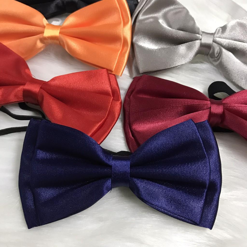 Nơ nam đen đeo cổ bê quả, tráp, đồng phục nhà hàng giá rẻ X05