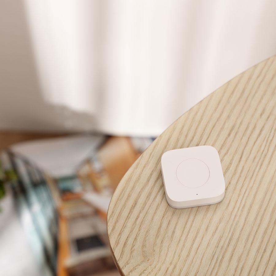 Nút bấm điều khiển từ xa không dây thông minh Aqara Wireless Mini Switch WXKG11LM - Tương thích Home Kit, cần Hub
