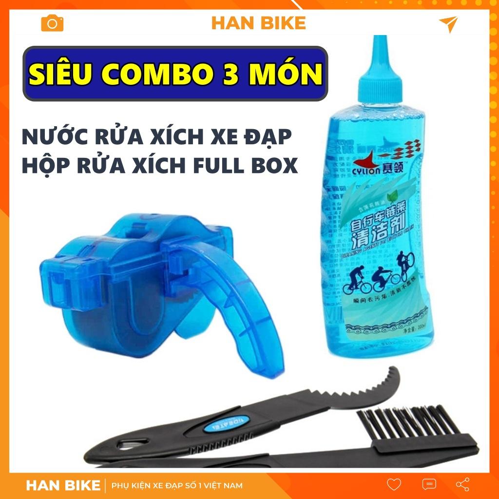 COMBO Rửa xích xe đạp kèm nước rửa xích vệ sinh xe đạp đa năng cao cấp